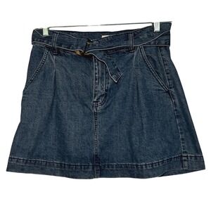 Free People We the free denim mini skirt women's 28 festival boho summer casual